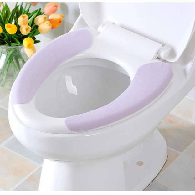 Purple Домашний Мягкий Удобный липкий туалетный коврик для ванной комнаты моющееся теплое сиденье для туалета - Цвет: Purple