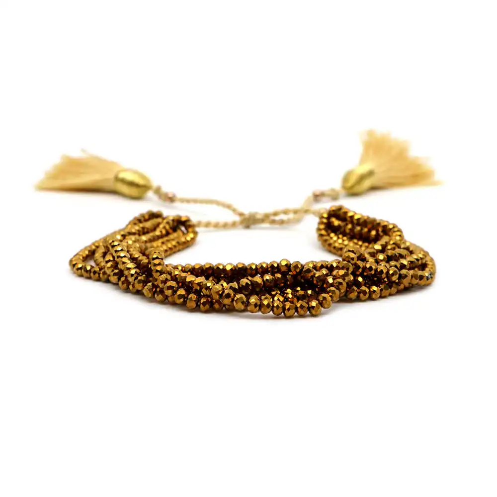 

Go2boho Bracelet For Women 3MM Faceted Crystal Bracelets Wrap Insta Fashion Pulseras Mujer 2019 New Jewelry Gift Tassel Handmade