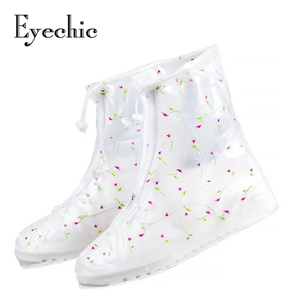 Eyechic/непромокаемые сапоги унисекс с покрытием на молнии; непромокаемая обувь с высоким верхом и нескользящей подошвой; Чехлы; Muitiple; современный модный дизайн - Цвет: A003
