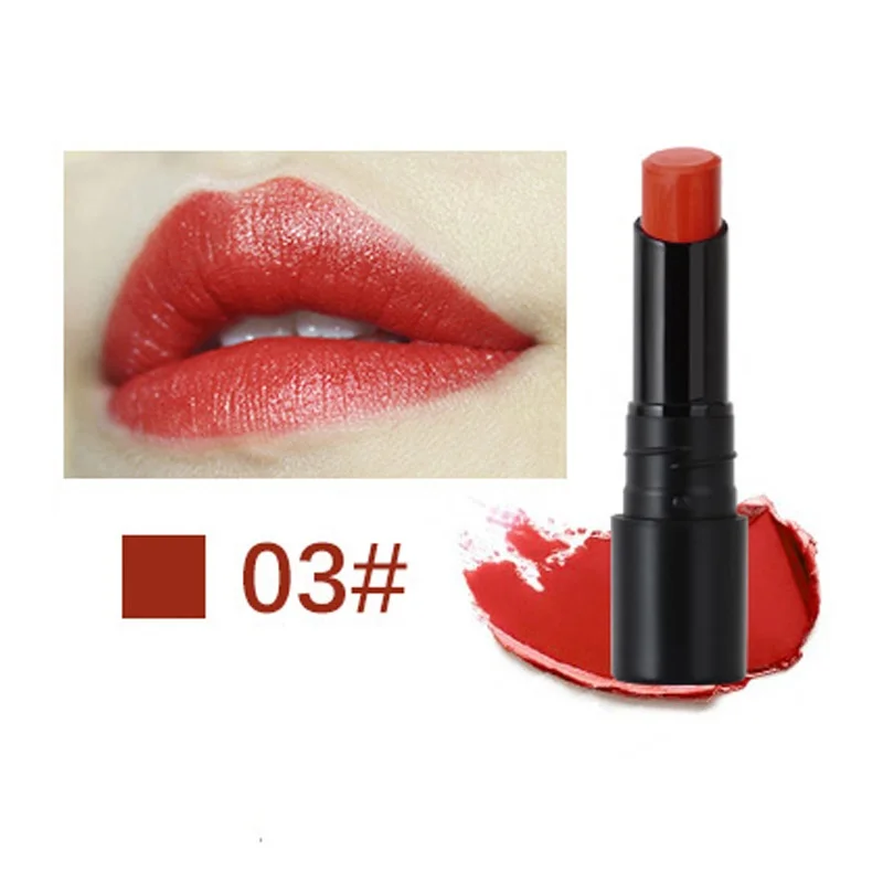 Стойкая матовая помада-карандаш для губ Red Lips Makeup 6 цветов водостойкая стойкая губная помада в Корейском стиле - Цвет: 03