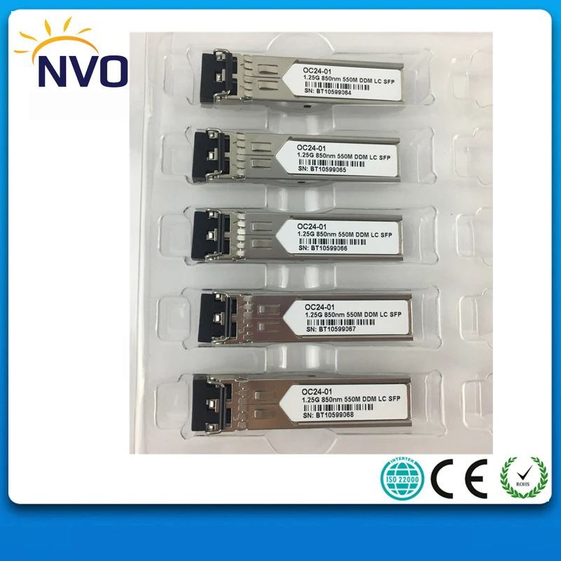 

Free Shipping 1.25G,MM,DX,850nm,550M,LC,DDM,Fiber Optic LC SFP Transceiver,1.25G 850nm,550nm,LC Fiber SPF Module