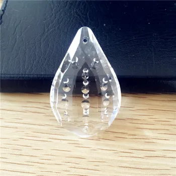 

50*31*16mm 20Pcs Clear Raindrop Gourd Shape Hanging Drop For Chandelier Prism Crystal Trimming Pendant Shining Drops Pendants