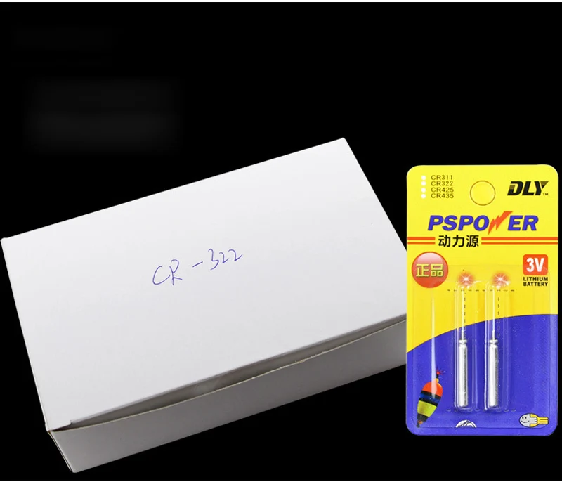 Bóia de Pesca Bateria para Eletrônico Atacado Lote Cr322 Eletrônica Bóia Luminosa Noite Pesca Acessório Fu037 100 pc - 2 Atacado 100 pc lote CR322 Bóia De