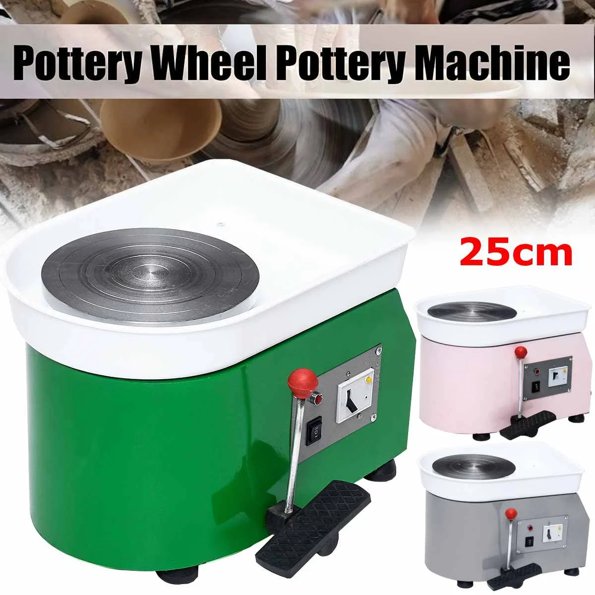 

220V 250W 250mm Turning Electric Pottery Wheel Ceramic Machine Ceramic Clay Potter Kit For Ceramic Work Ceramics