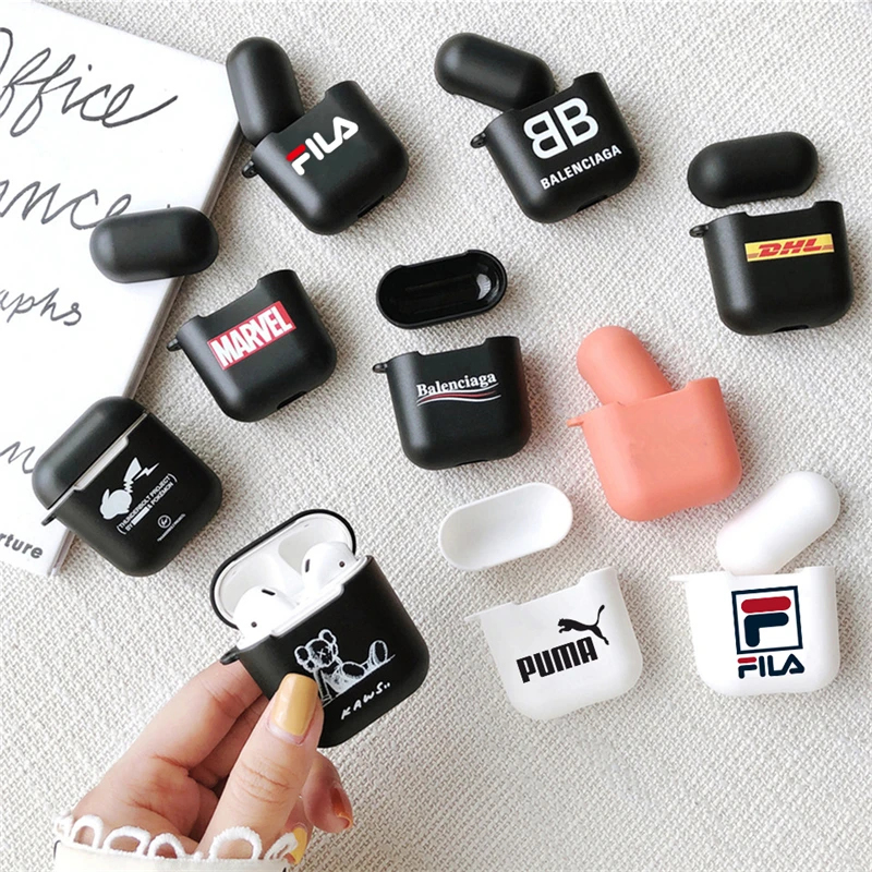 

Luxury Paris French Brand Marvel Headphone Cover For Apple AirPod 2 1 Bluetooth Headset Wireless Earphone Soft Silicone TPU Case