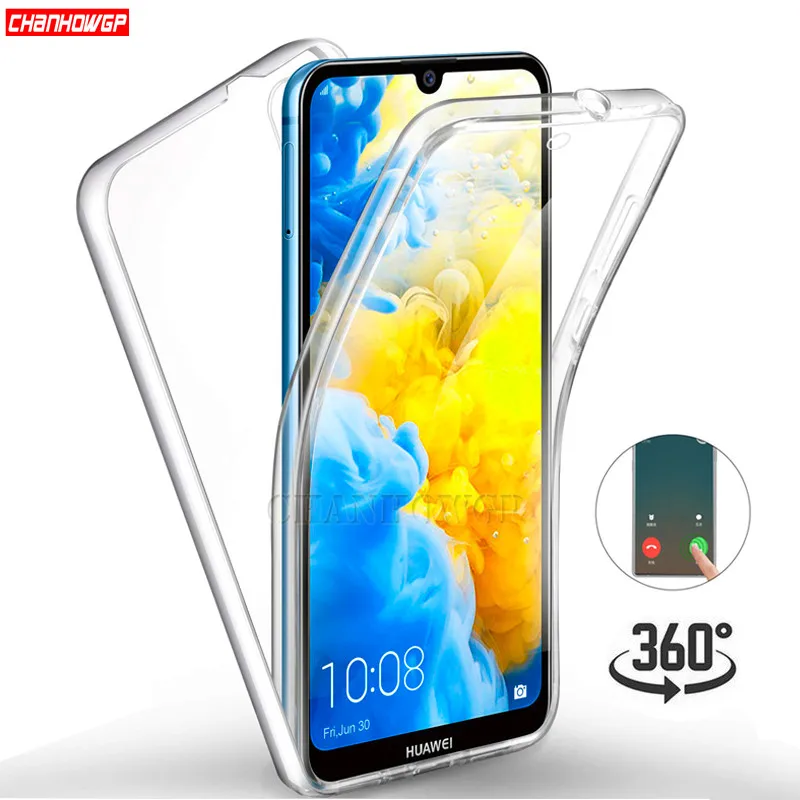 

360 Clear Front Back Case For Huawei P30 P20 P Smart Y9 Y7 Y6 Pro 2019 Y5 Prime 2018 Honor 10 Lite 8A 8X Nova 3i Full Cover