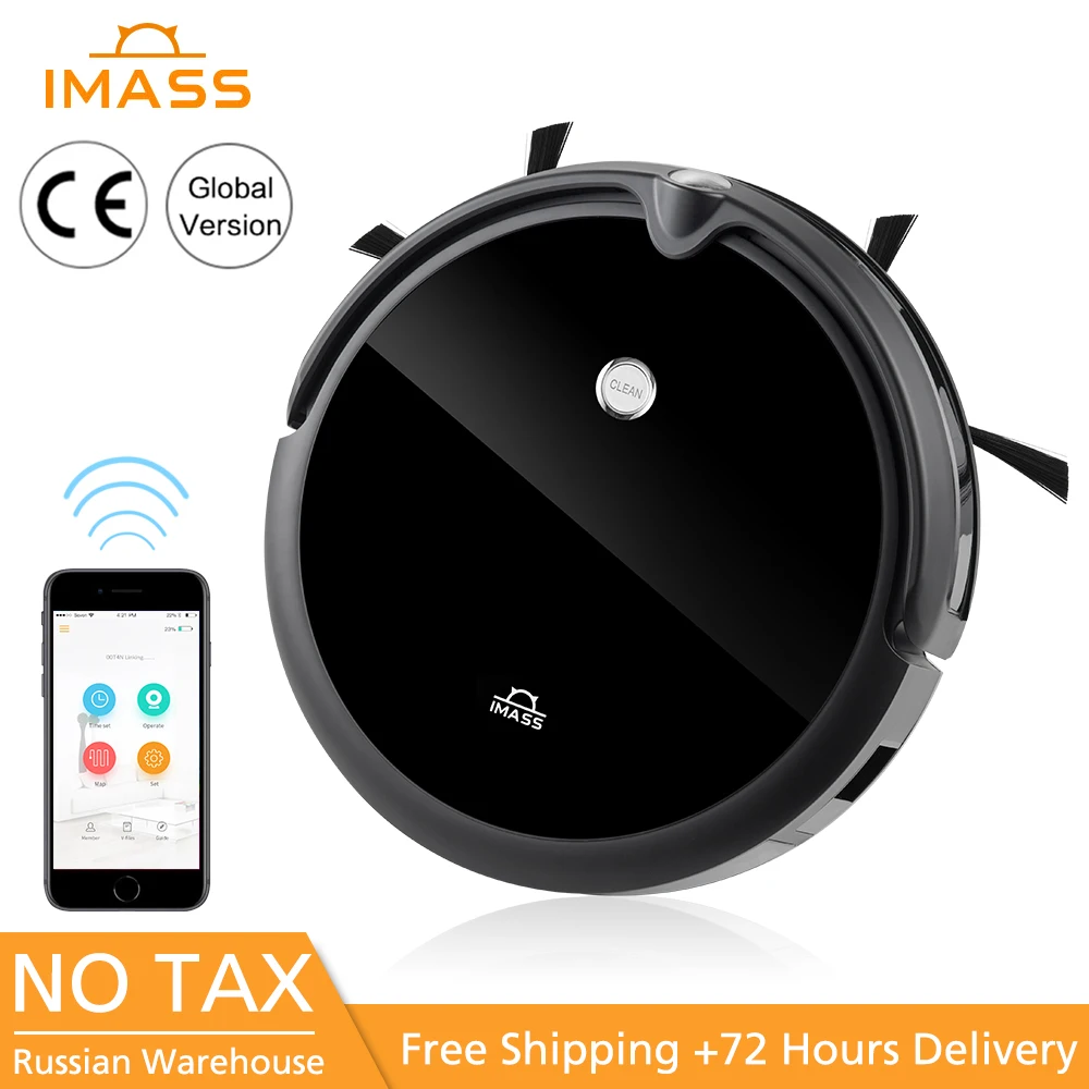 

IMASS A3S Robot Vacuum Cleaner Powerful Suction For Camera Navigation Various Cleaning Modes With APP Control Auto Charge