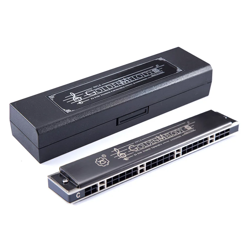 

Professional Tremolo Harmonica 24 Holes KONGSHENG Mouth Organ Woodwind Instruments igh quality Musical Key of C/D/E/F/G/A/B