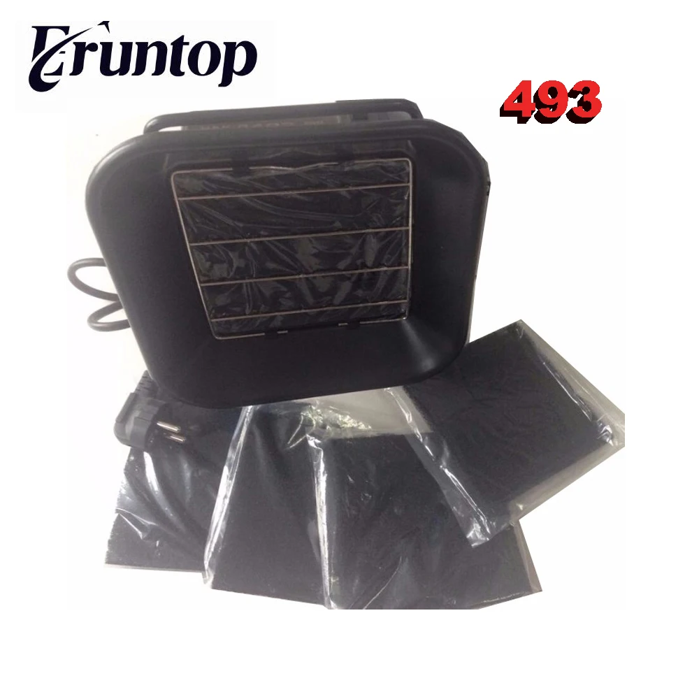 

220V 493 Solder Smoke Absorber ESD Fume Extractor with 10 pcs free Activated Carbon Filter Sponge