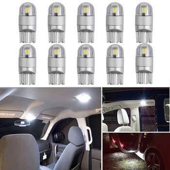 

10Pcs T10 W5W LED Bulb Car Interior Reading Lights For Peugeot 206 407 508 406 308 2008 107 307 Partner 207 3008 5008 301 208