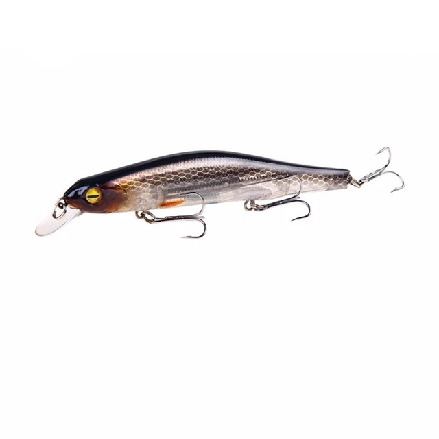 1pcs Fishing Lure Minnow 12.5cm/17.7g Topwater Artificial Bait 3D Eyes Plastic Wobblers Tackle Pesca Far-casting Magnet System 1