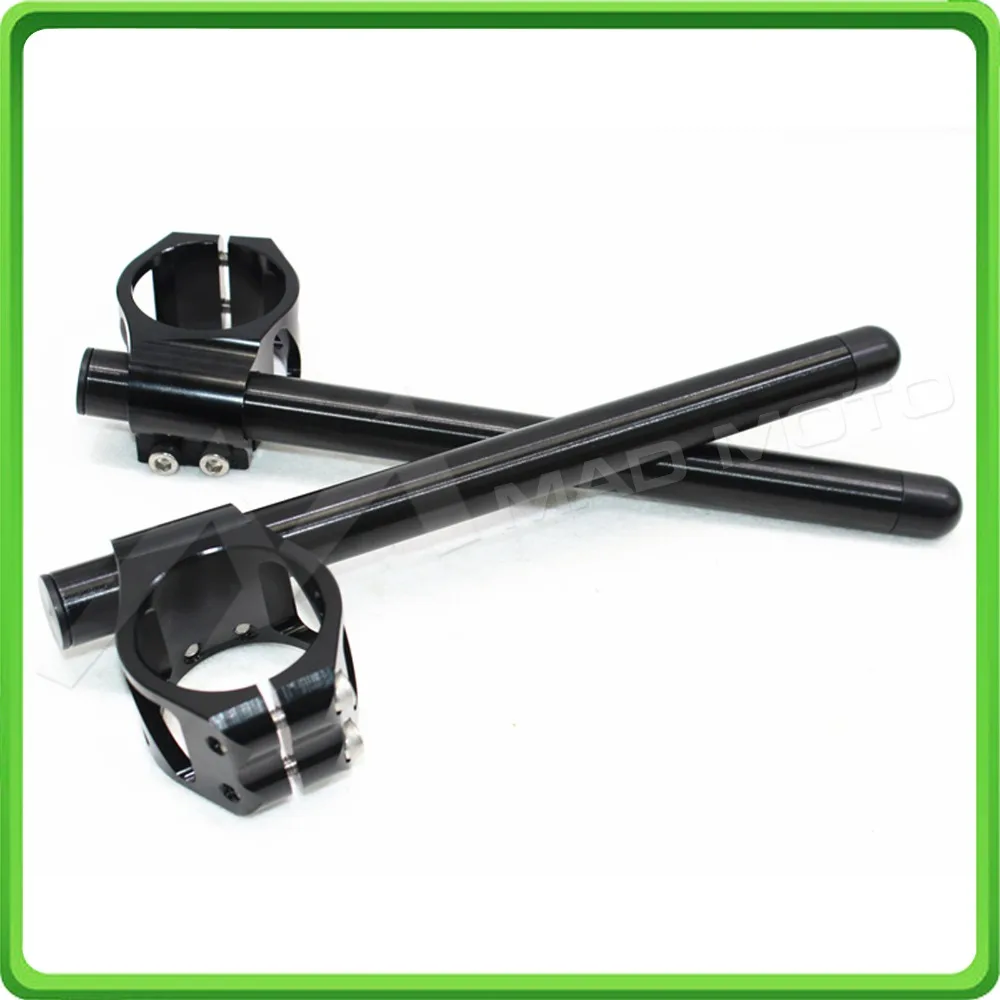 35 мм клип на Клип ons Ручка баров Ручка для Honda SUZUKI YAMAHA KAWASAKI BK