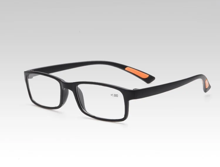 Мужские и женские очки для чтения из смолы, ультра-светильник TR90, модные очки для пресбиопии, ультра светильник для мужчин и женщин, очки для чтения - Цвет оправы: Black