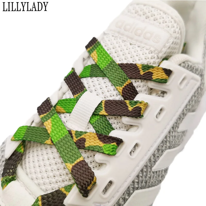 Camouflage Shoelace 1pair 120/140cm Sneakers Sports Shoe laces Shoelace Casual Athletic men woman ShoeLaces For Shoes