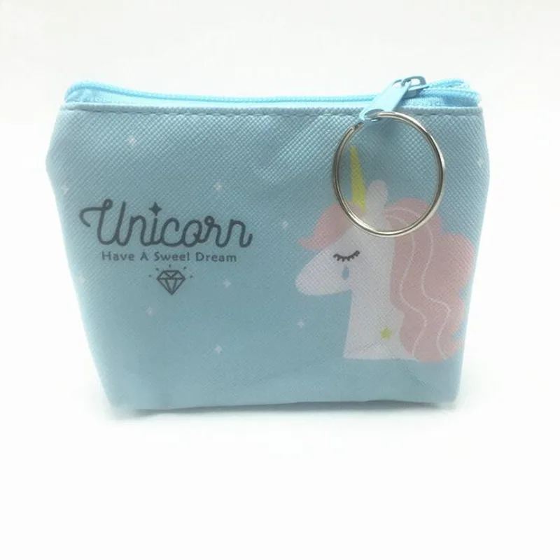 

New Digital Printing Unicorn Change Storage Bag Cartoon Key Case Card Love Cartoon Change Qrganizer Simple Coin Purse Packet