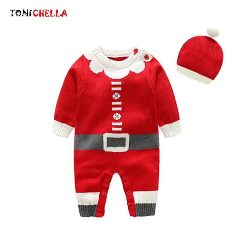 

Baby Rompers Winter Autumn Thick Detachable Hooded Boys Girls Infant Kid Newborn Clothes Cartoon Christmas Jumpsuits CL5085