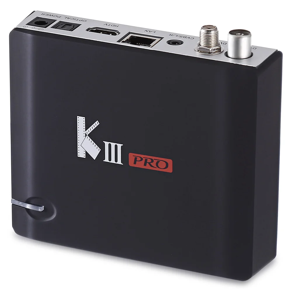 KIII PRO DVB S2 T2 C Android 6 0 ТВ коробка 3 Гб оперативной памяти 16 встроенной процессор Amlogic
