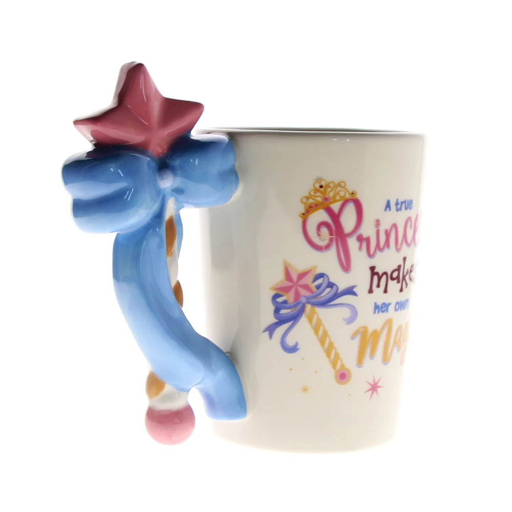 1 шт. настоящая принцесса делает свою собственную волшебную сказочную принцессу Цитата кружка волшебная палочка ручка керамический кружка для кофе кружка, кружка для чая для нее