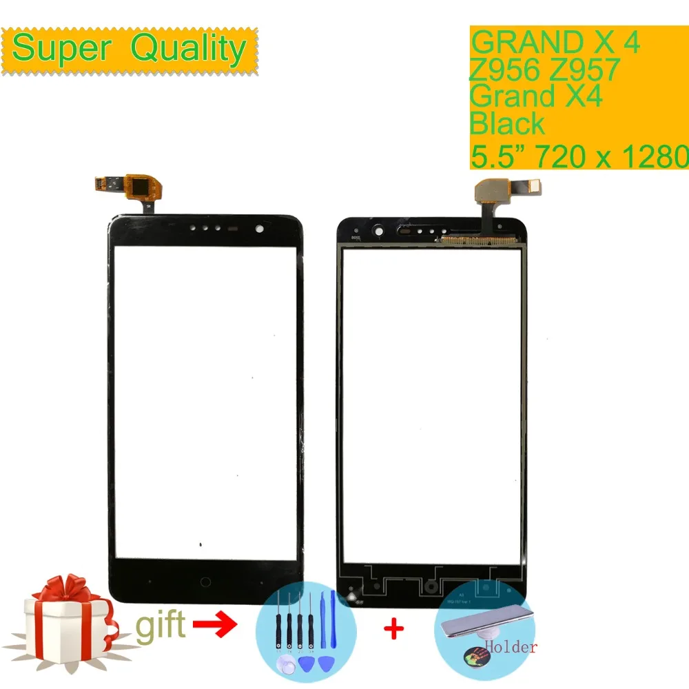 

Touch Screen Digitizer For ZTE Grand X4 Z956 Z957 Touch Panel Touchscreen Lens Front Glass Sensor NO LCD Grand X 4 Touch Screen