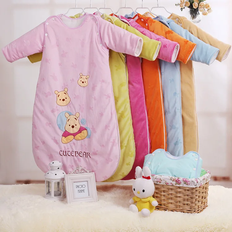  New children sleeping bags autumn section of cotton baby sleeping bags pure cotton sleeping bags ba