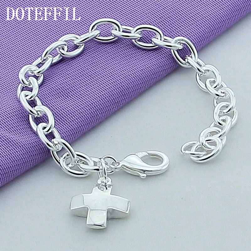 Buy 1PCS Fashion Sideways Cross Bracelet Cool Faith Christian Cross Bracelet