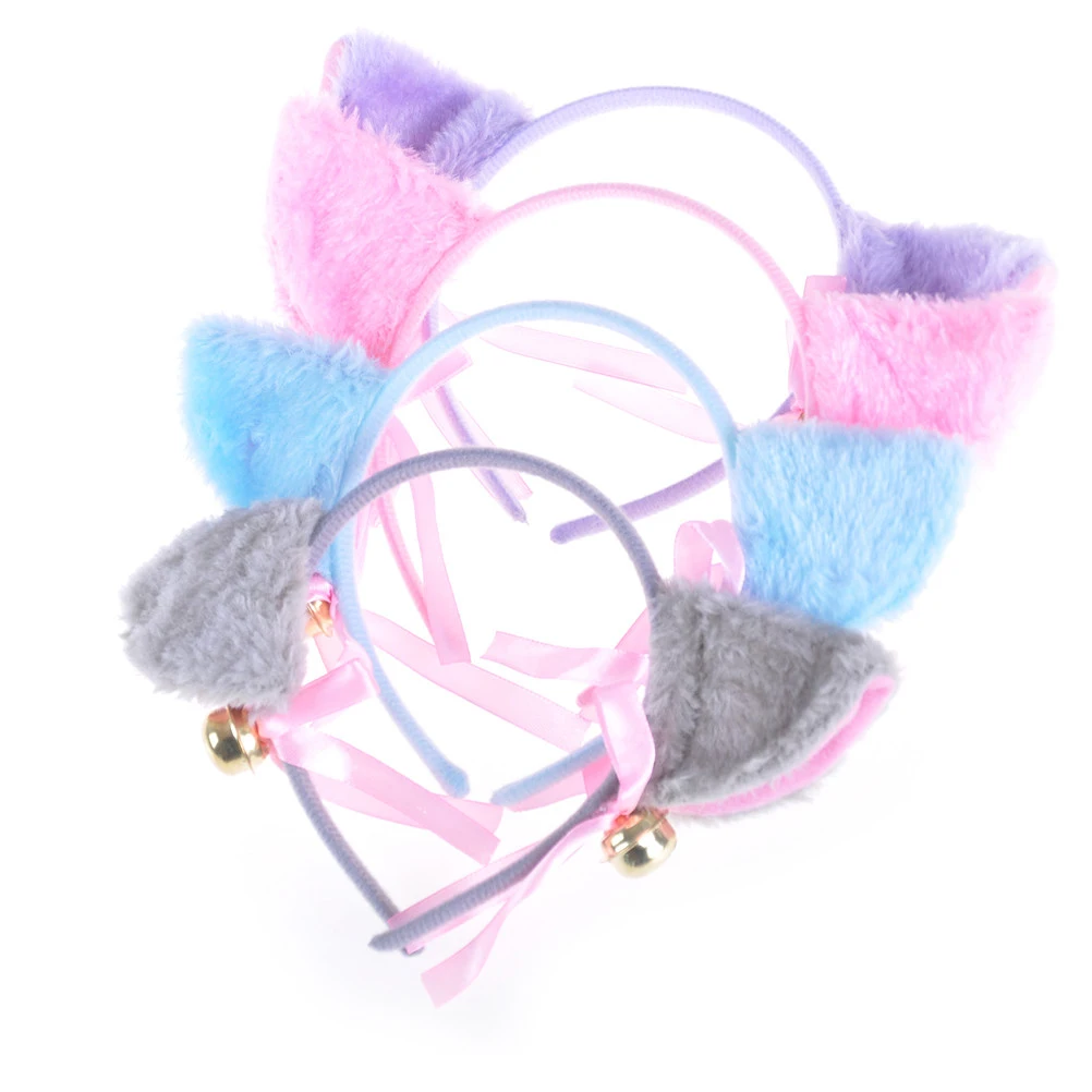 

Headdress Cute Head Hoop Hairpinn Toy Gift Cosplay Anime Costume Party Gift Headwear Kawaii Cat Ears Bell Bow Bowknot