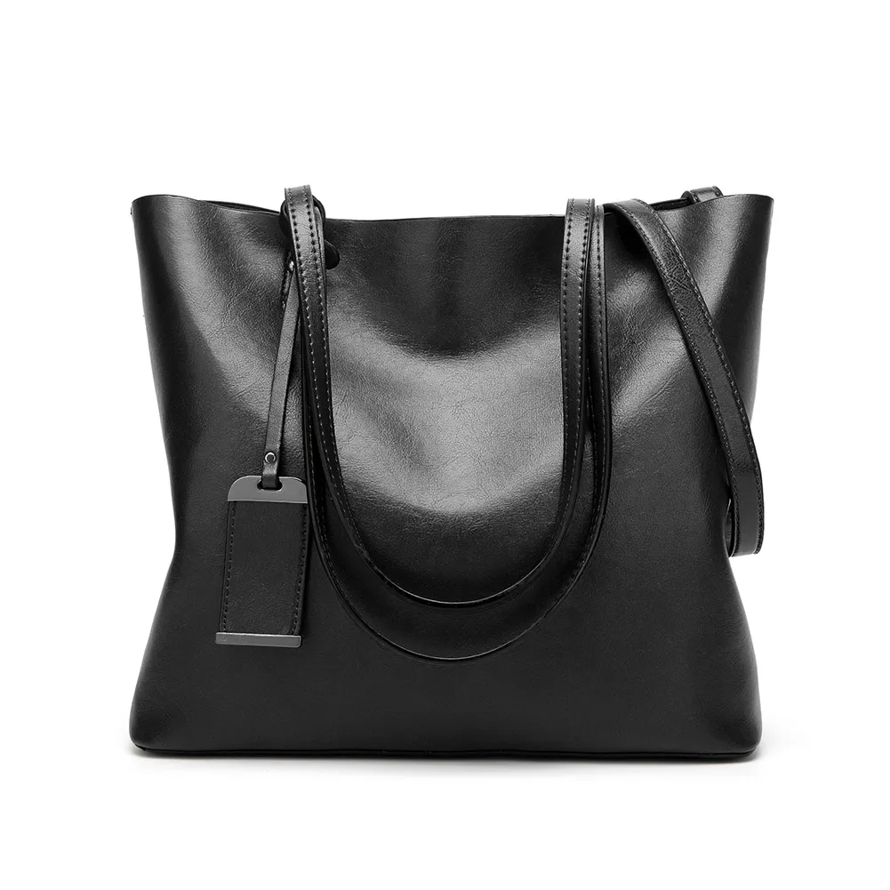 

1 Pcs Handbag Shoulder Bag PU Leather Large Capacity Zipper for Travel Shopping Best Sale- LT88