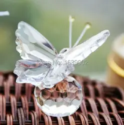 Красивая Хрустальная бабочка с хрустальной подошвой, свадебные сувениры и подарки, бесплатная доставка, 20 шт