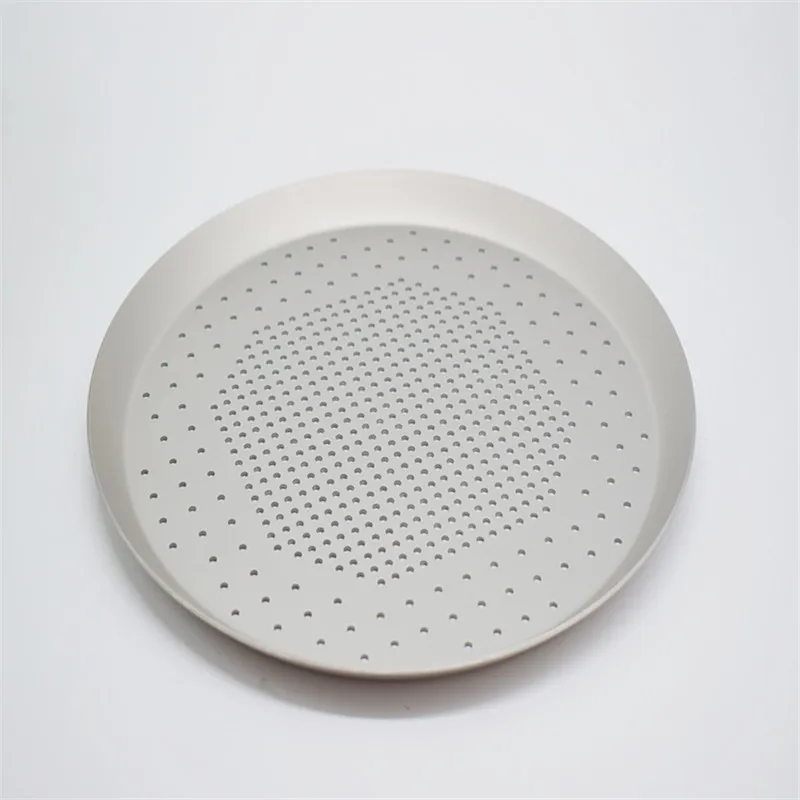 hole Nonstick Pizza Baking Pan Tray Plate Dishes Holder Bake ware Kitchen Baking Tools Accessories Pizza Screen Pan Metal Net