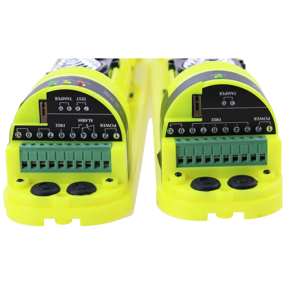 GZGMET Waterproof 250 Meters Photoelectric IR 4 Beam Detector Outdoor Sensor Infrared Barrier Detector for Home Alarm System