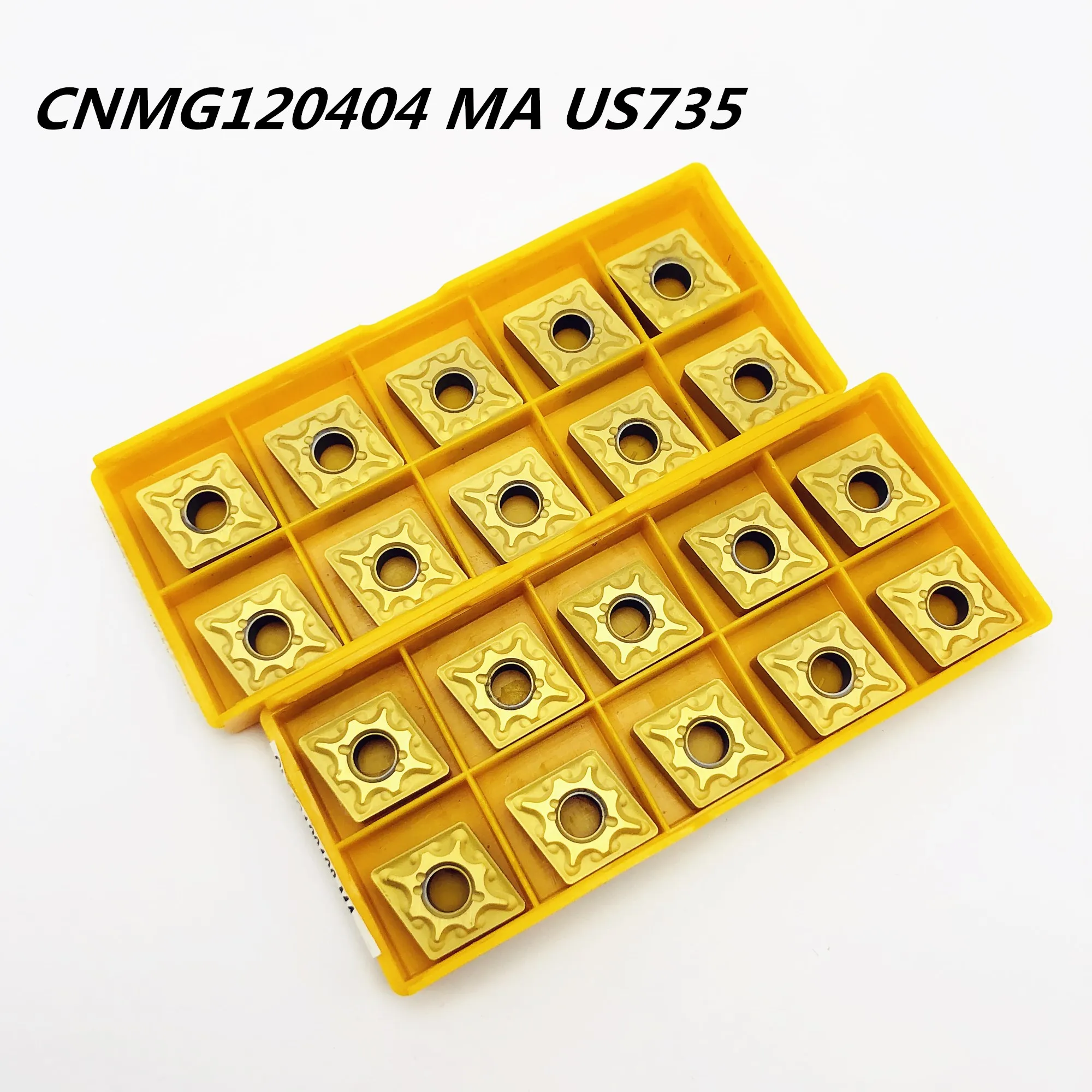

10PCS Carbide insert CNMG120404 US735 high quality external turning tool carbide insert cutting lathe CNC tools lathe tool