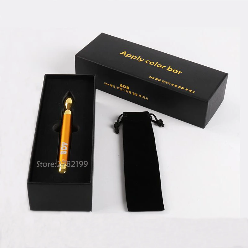 Sopracciglio del tatuaggio Applycolorbar24K oro colore nebbia misuratore di vibrazioni oro ioni di oro puro