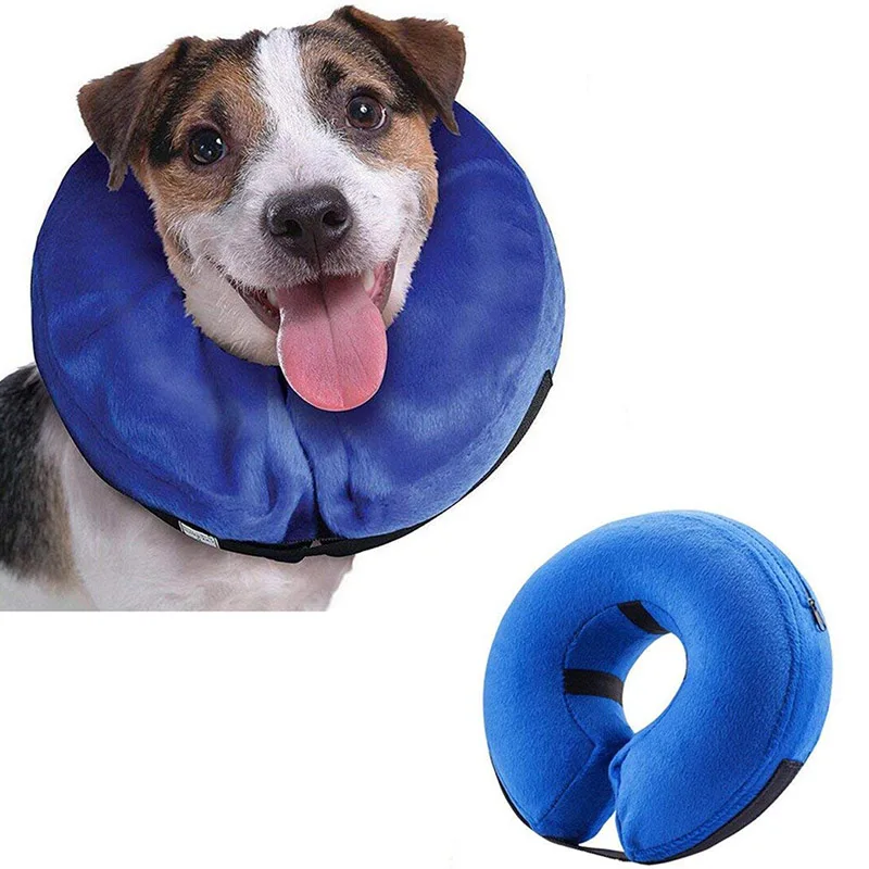 Dog Pet Collar Inflatable Anti bite Injury Recovery Neck Protective