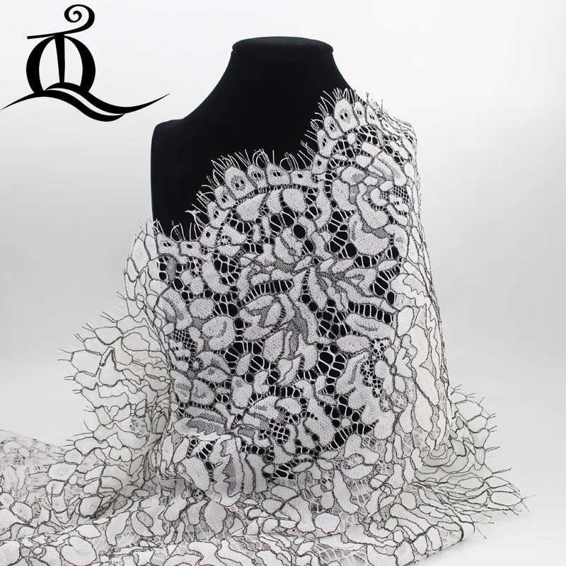 

60cm 1yard White high quality lace elastic lace accessories wide dress skirt hat DIY handmade garment accessories ymq62