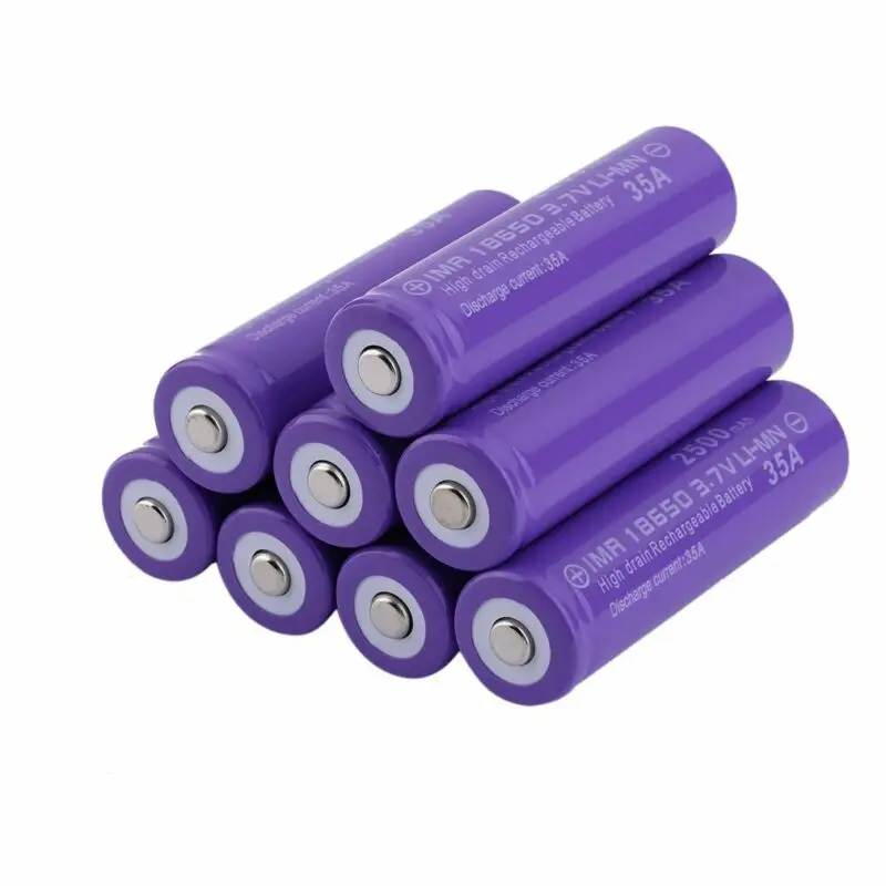 10Pcs 18650 Batteria Agli Ioni Di Litio 3.7V 2500Mah Batteria Al Litio Ricaricabile Max 20A 35A Scarica Per Giocattoli Sigaretta Elettronica Headlight