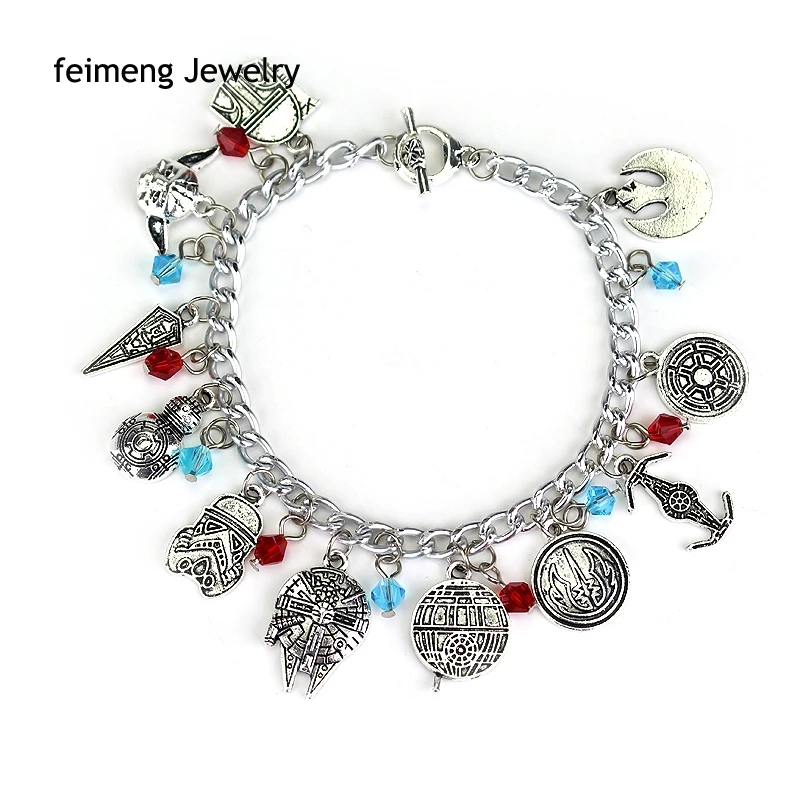 Звездные войны браслет в богемном стиле Очаровательный браслет для мужчин и женщин модный подарок фильм ювелирные изделия