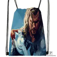 Пользовательские thor походная сумка на шнурке милый рюкзак для детей(черная спинка) 31x40 см#180612-02-8