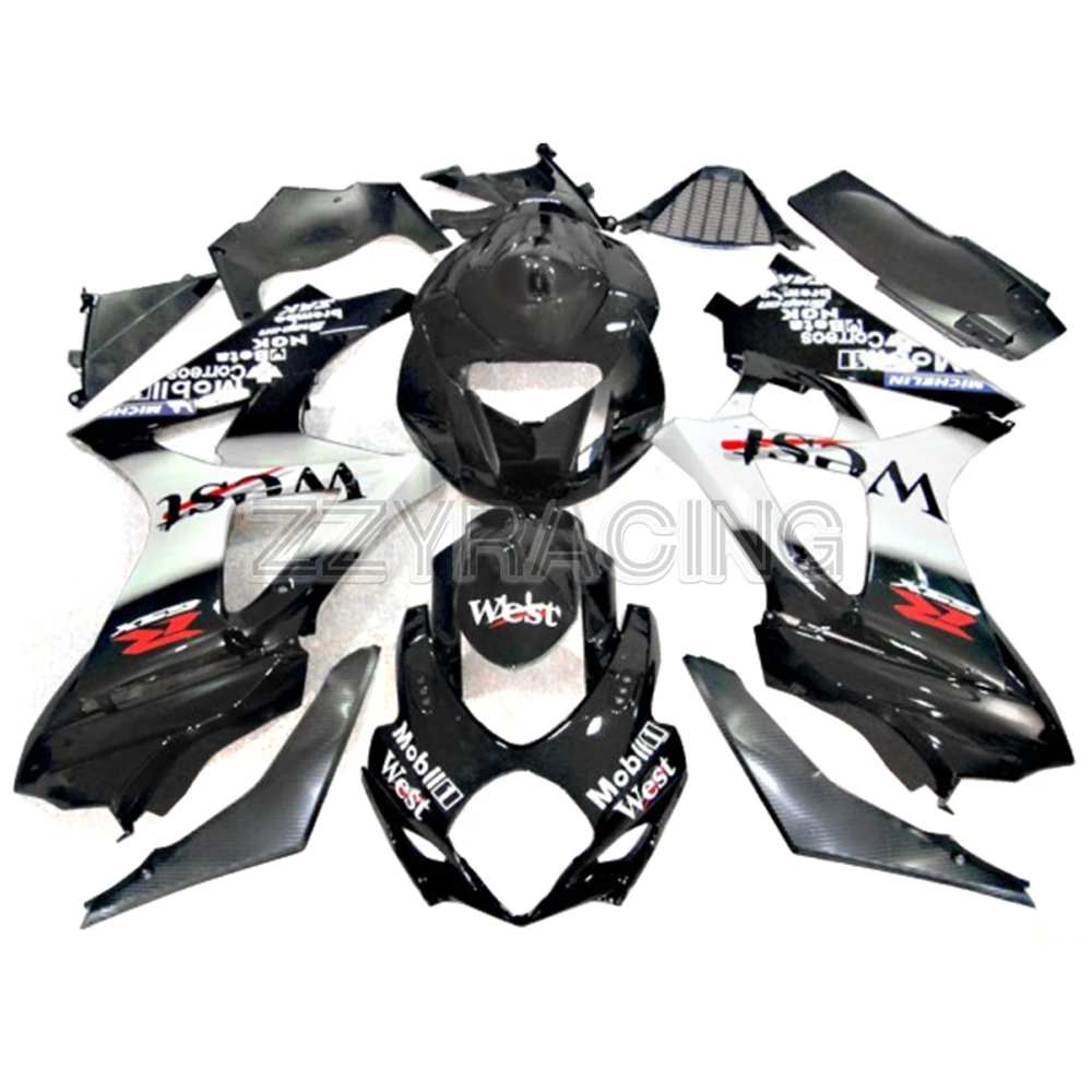 

Injection Fairings Kits for Suzuki GSXR1000 K7 2007 2008 Year Complete ABS Plastic Covers Motorcycle Panels Kits White Black Set