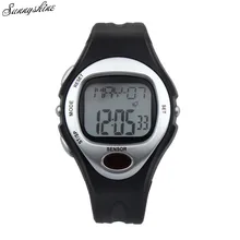 Digital LCD Pulse Coronary heart Charge Monitor Watches Energy Counter Health Waterproof Males girls Clock wholesale v