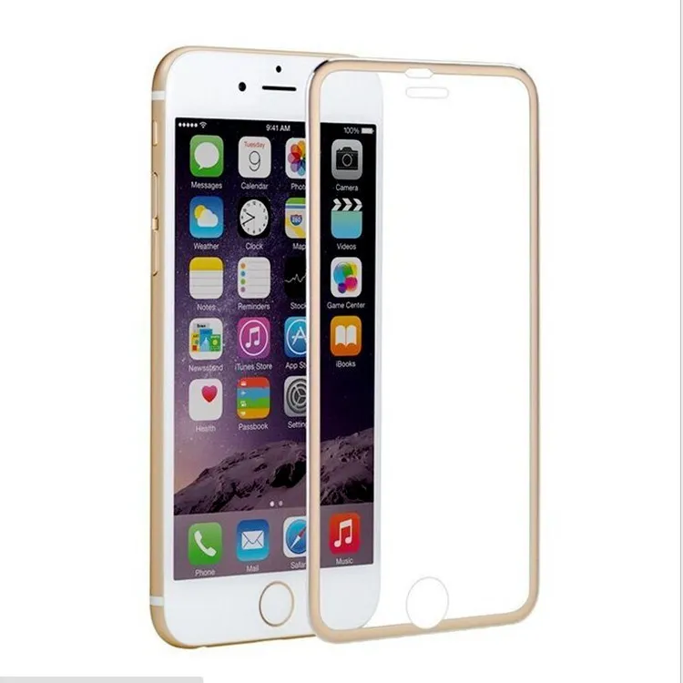 10 шт 3D полное покрытие Защитное стекло для iphone 6 6s 7 8 plus x Алюминиевый сплав защита