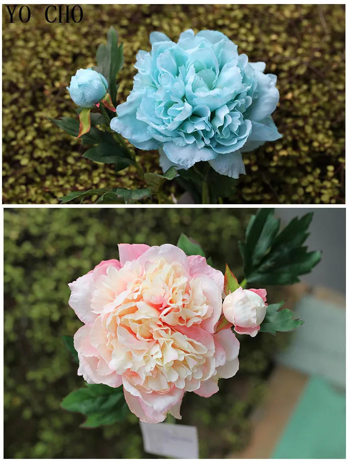 decorate with christmas wreaths white peony flower for wedding home garden decoration fake flower (5)