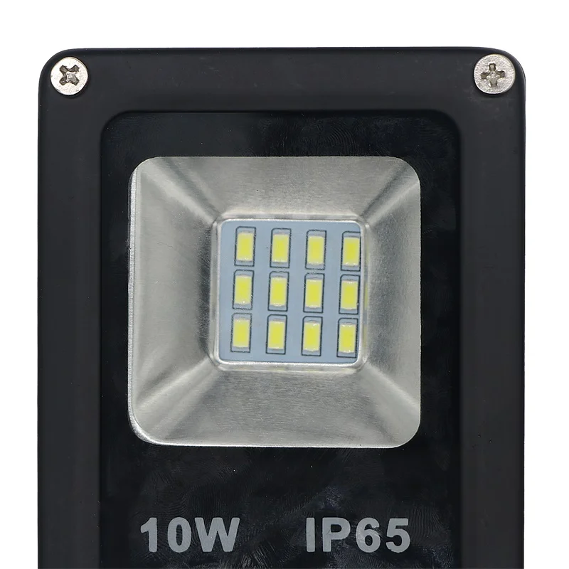 100 шт. ультра тонкий светодиодный свет потока AC85-265V Водонепроницаемый IP65 10 Вт Светодиодный прожектор Наружное освещение Отражатели светодиодные лампы