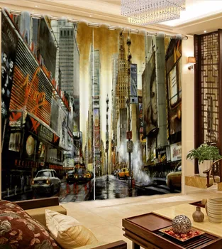 

3d curtains for kitchen customize 3d curtains for bedroom European architecture 3d blackout curtains