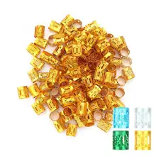 100 шт. Регулируемый Бисер для плетения волос кольца манжета инструмент для украшения красоты волос