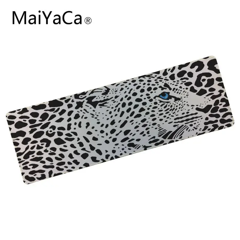 

MaiYaCa Black spotted leopard large mouse pad For CS:CO dota 2 WOT Gaming mousepad Speed Version Locking Edge pad mouse 40x90cm