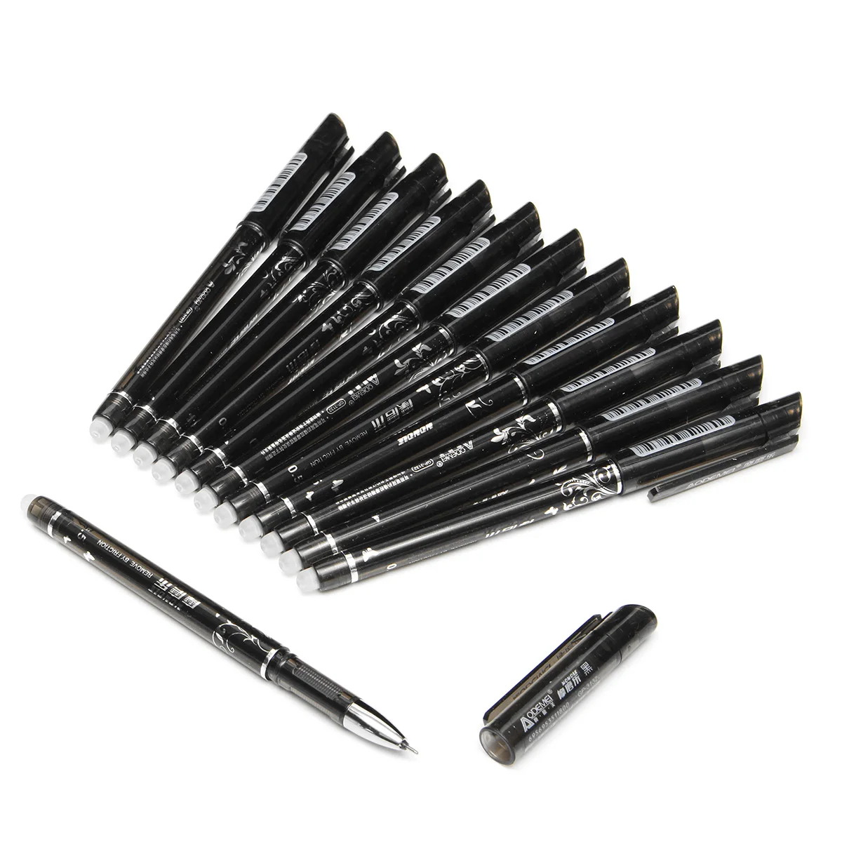 

12pcs 0.5mm Erasable Black Red Office Gel Ink Pens Set Magic Pen School Kids Students Supplies Stationery Writing Tool Gift