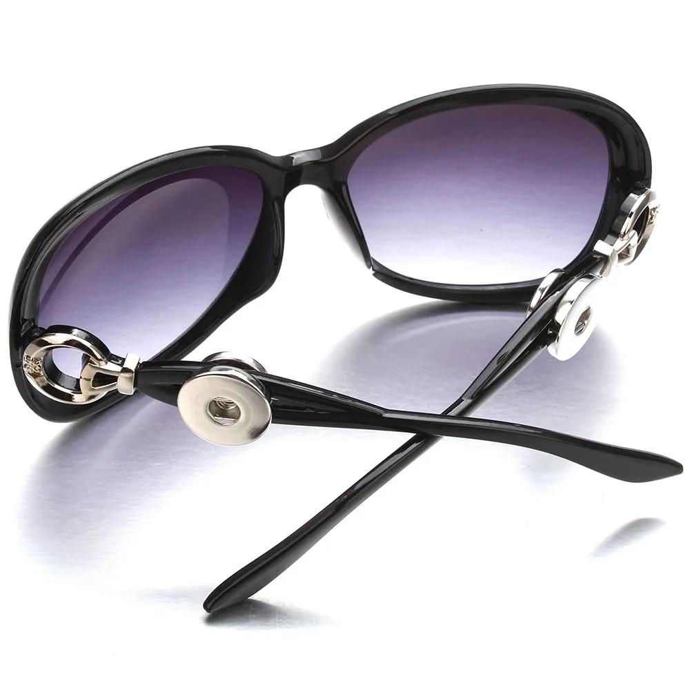 Новое украшение с защелкой кнопки солнцезащитные очки ретро овальные солнцезащитные очки подходят 18 мм Кнопка, защелка для мужчин и женщин