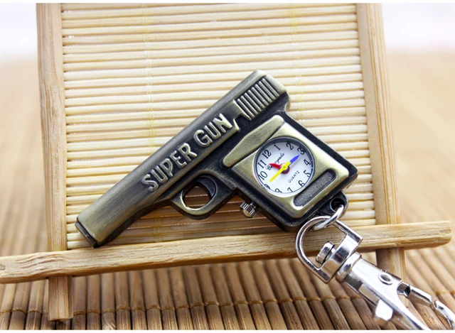 Fashion Cute Gun Shaped Super Gun motorcycle Quartz Pocket Watch Analog Pendant Fashion Cute Gun Shaped Super Gun motorcycle Quartz Pocket Watch Analog Pendant
