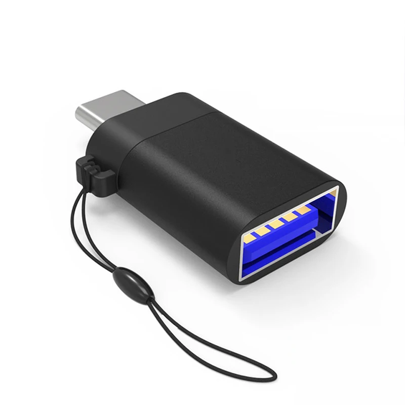 USB-C USB 3,1 type C Мужской к USB 3,0 Женский адаптер конвертер с анти-потеря брелок для samsung Galaxy S8 S9 huawei P20 LG