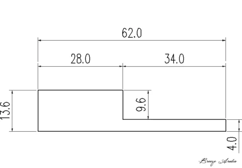 1pcs-Gold-seal-Thermal-bridge-250-13-6-62mm-radiator